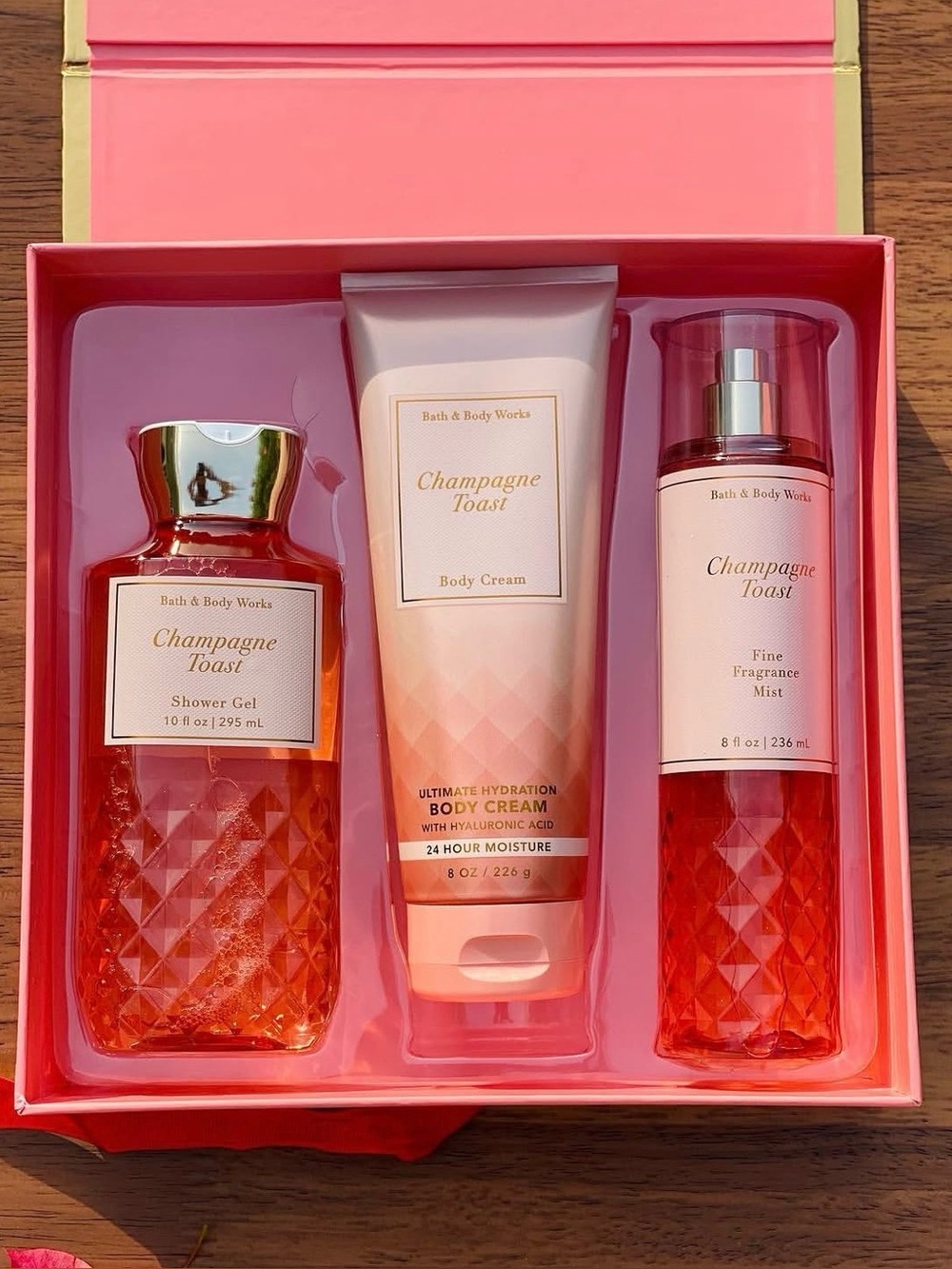 *NWT* Bath & Body Works Champagne Toast Holiday Set Shower Gel Body Cream Mist